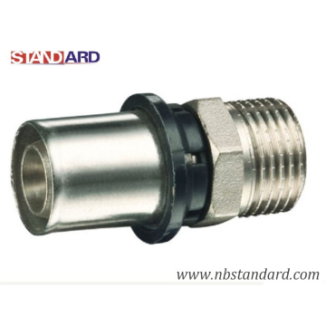 Press Pex-Al-Pex Fitting/Straight/Male Coupling